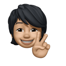Peace hand gesture